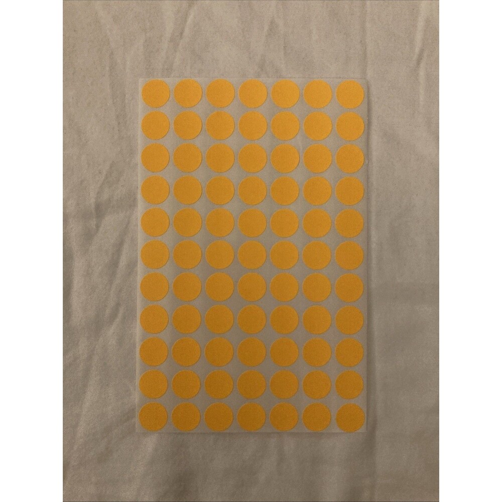 Unbranded Color Coding Labels | Neon Orange | 1 Sheet Only (77 Labels)
